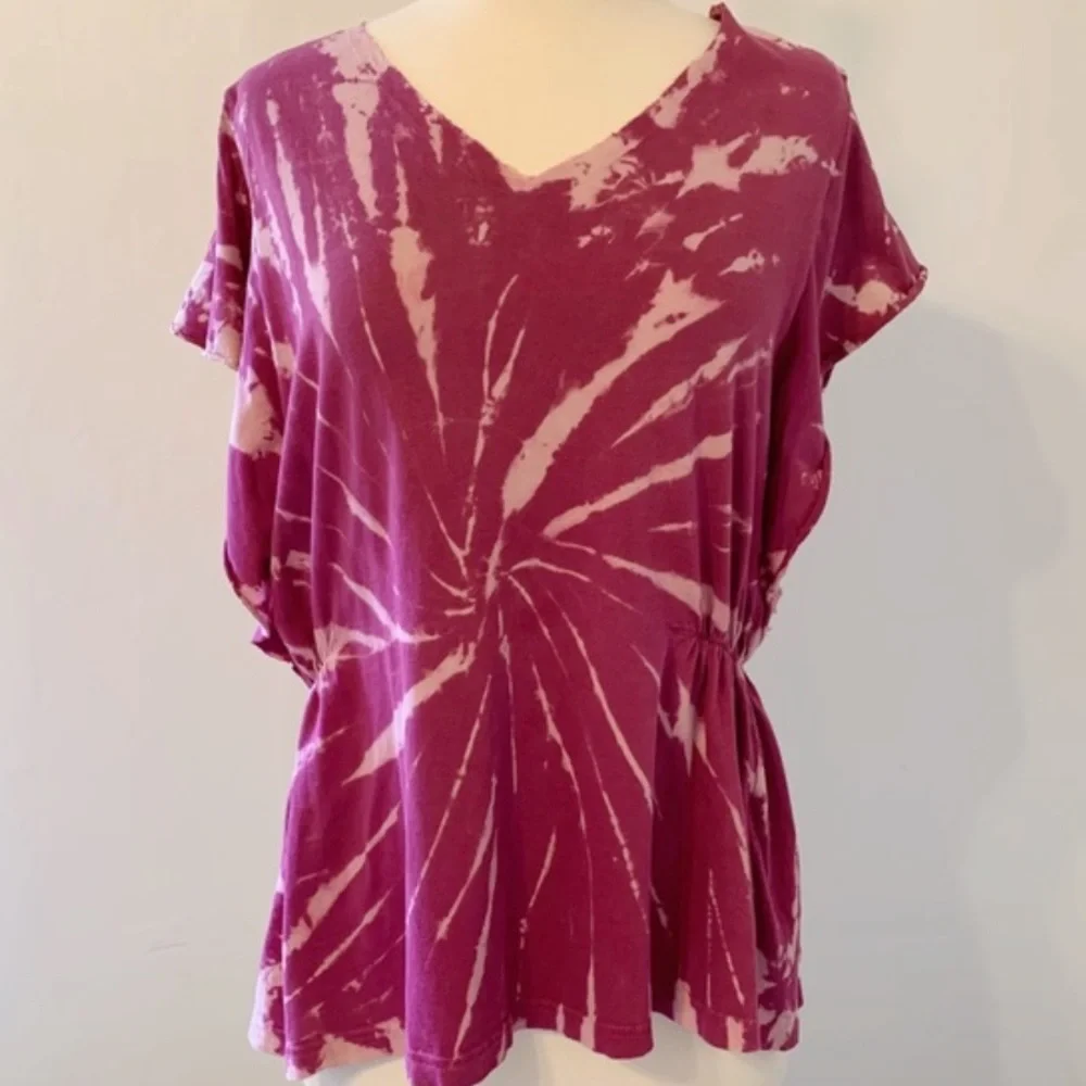 EARTHBOUND Purple Tie‎ Dye Batwing Shirt Medium - Picture 9 of 9